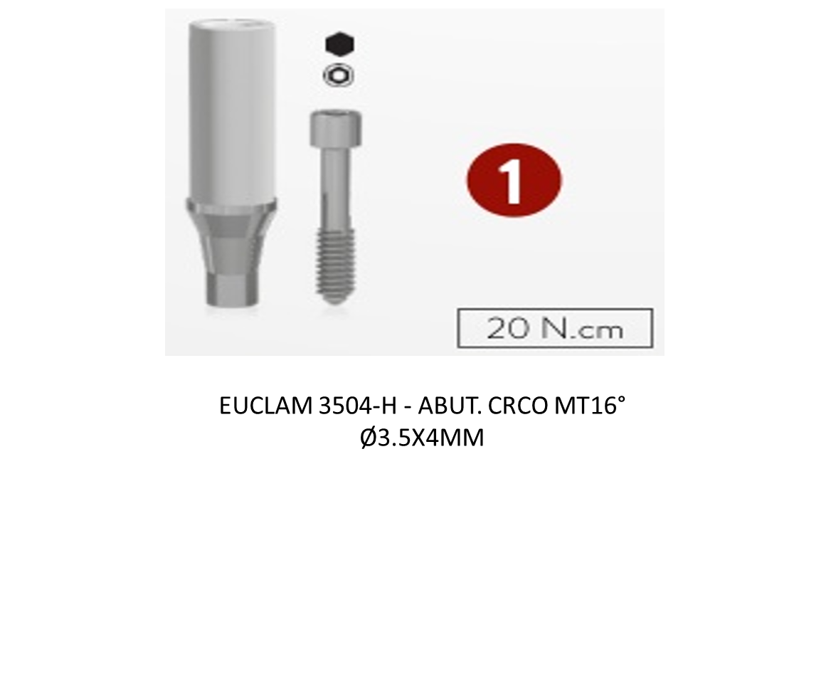 ABUT. CRCO MT16° Ø3.5X4MM