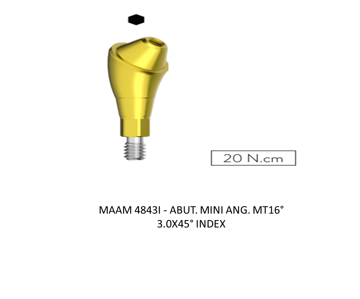 ABUT. MINI ANG. MT16° 3.0X45° INDEX