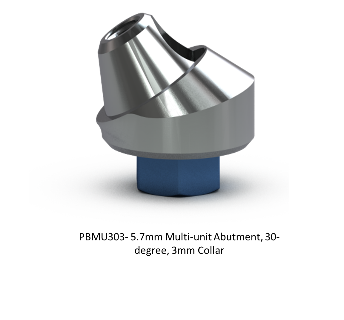 5.7MM MULTI-UNIT ABUTMENT, 30-DEGREE, 3MM COLLAR