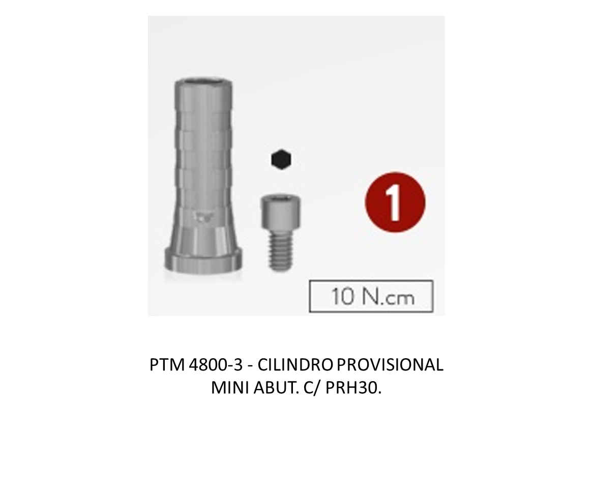 CILINDRO PROVISIONAL MINI ABUT. C/ PRH30
