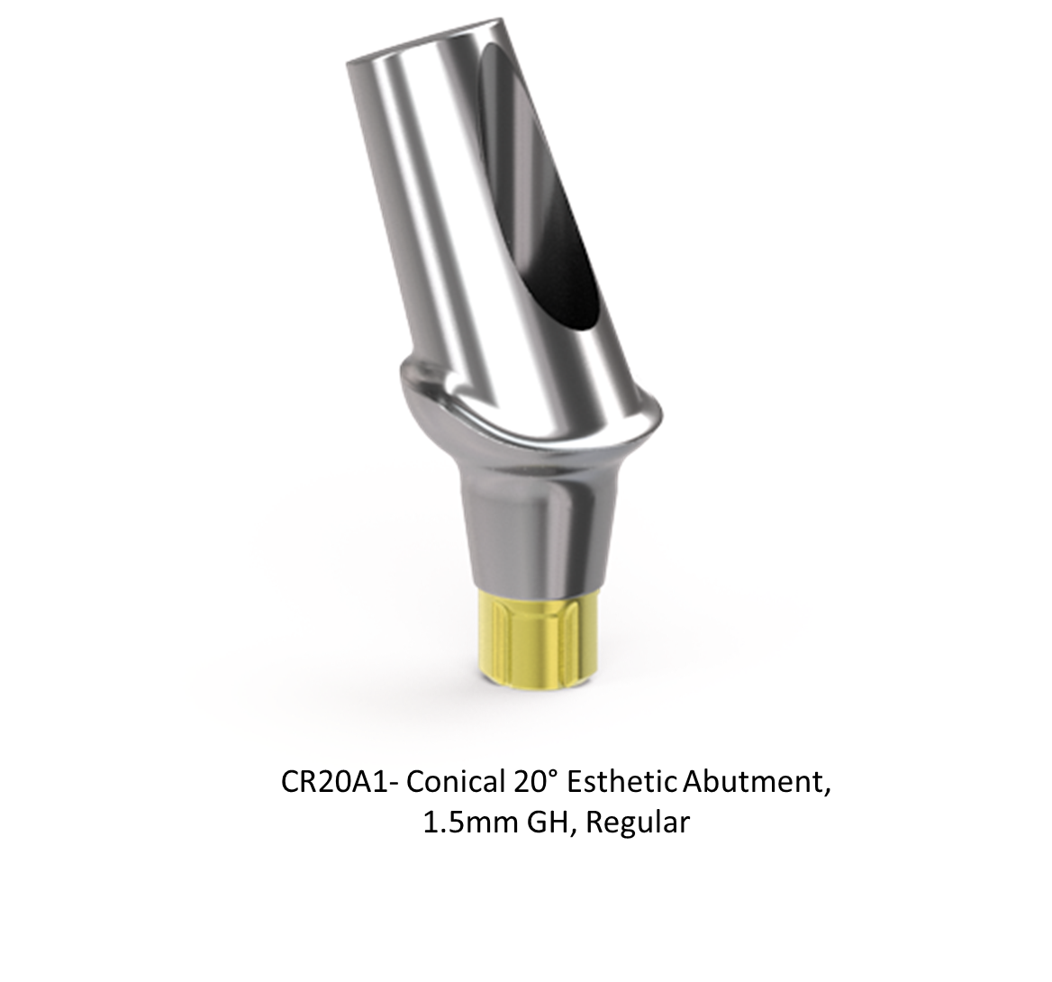 CONICAL 20° ESTHETIC ABUTMENT, 1.5MM GH, REGULAR