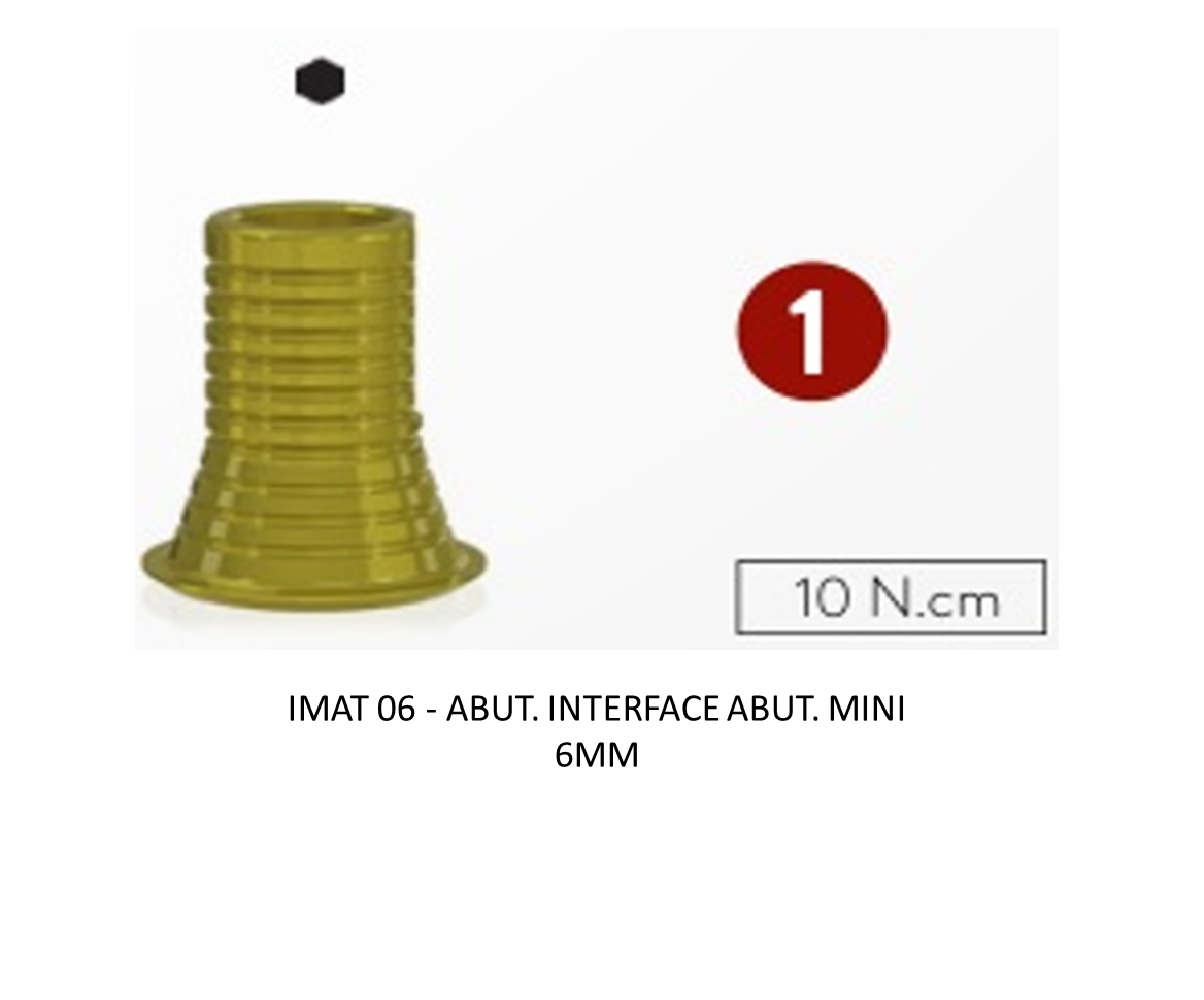 ABUT. INTERFACE ABUT. MINI 6MM