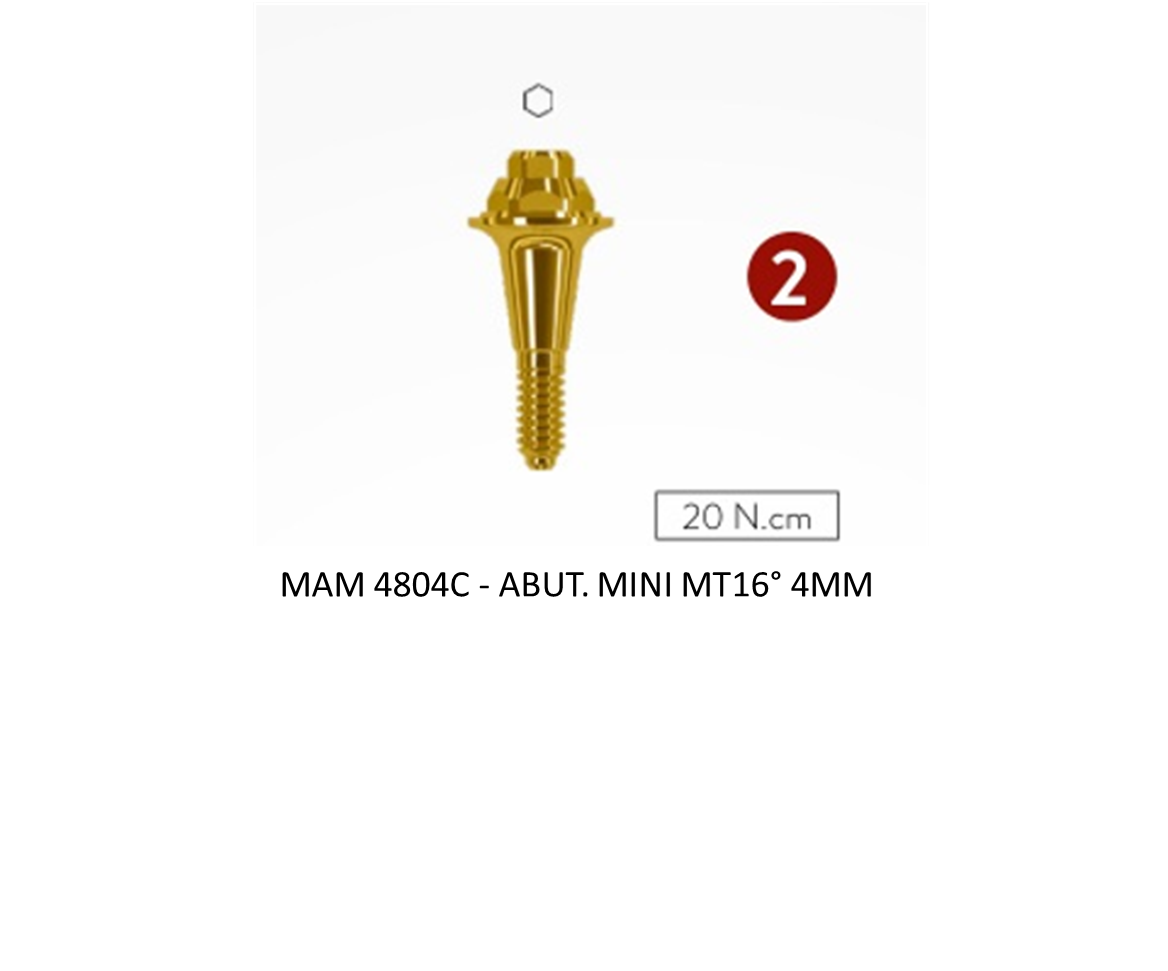 ABUT. MINI MT16° 4MM